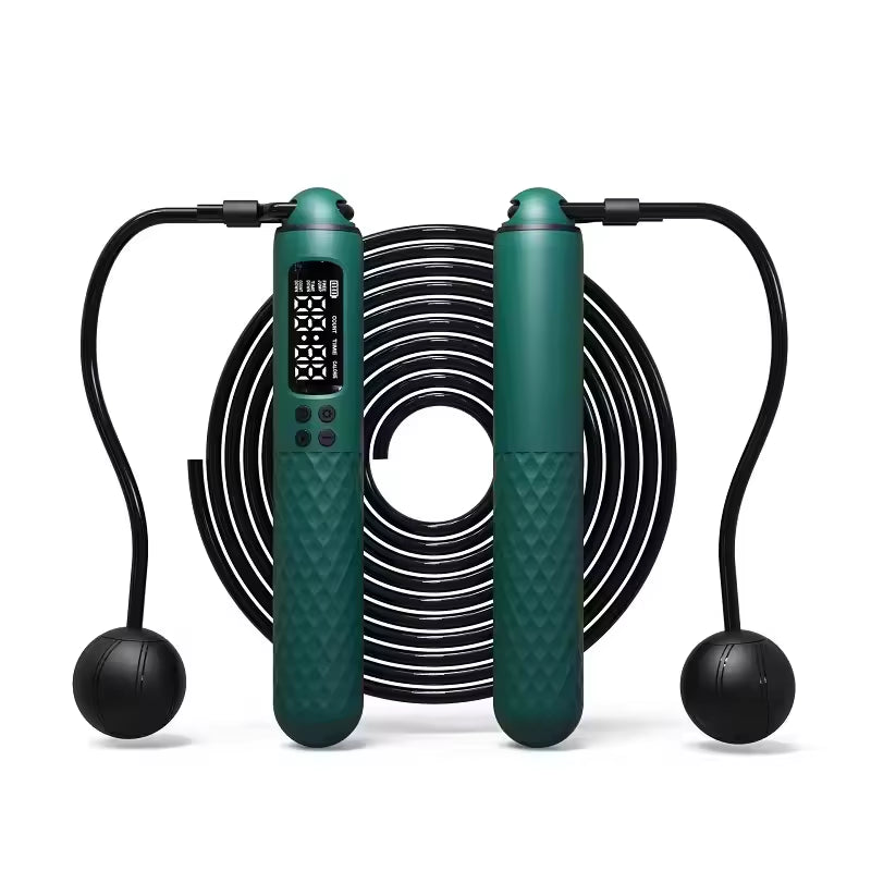 New Rechargeable USB Electronic Technology Jump Rope Wire Rope Adjustable Jump Rope Trainer Digital Wireless Calorie Counter