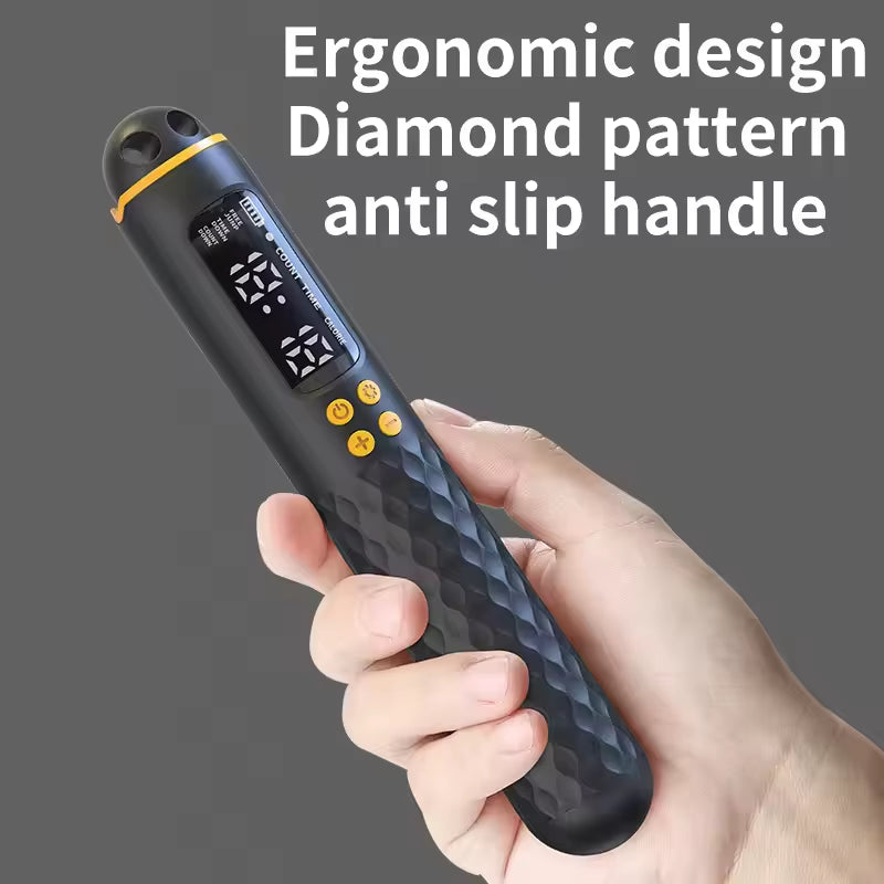 New Rechargeable USB Electronic Technology Jump Rope Wire Rope Adjustable Jump Rope Trainer Digital Wireless Calorie Counter