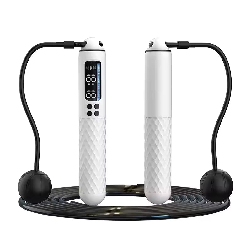 New Rechargeable USB Electronic Technology Jump Rope Wire Rope Adjustable Jump Rope Trainer Digital Wireless Calorie Counter