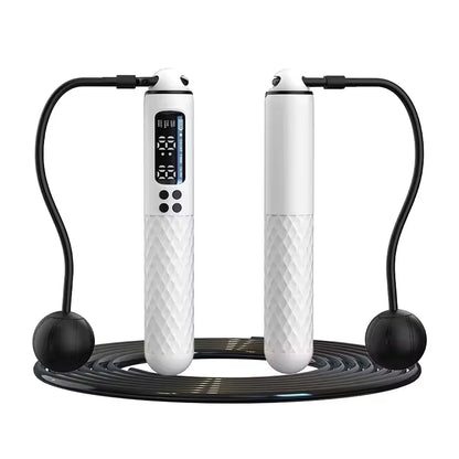 New Rechargeable USB Electronic Technology Jump Rope Wire Rope Adjustable Jump Rope Trainer Digital Wireless Calorie Counter
